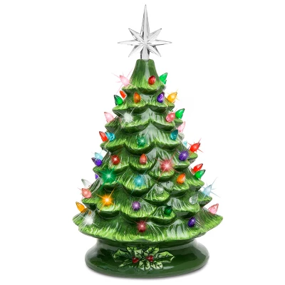 Best Choice Products 15in Pre-lit Ceramic Christmas Tree W/ Cord, Hand-Painted Decoration 8 Best Choice Products 15in Pre-lit Ceramic Christmas Tree W/ Cord, Hand-Painted Decoration - Image 8