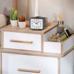 Seiko 3.5" Akarui Alarm Clock, Black