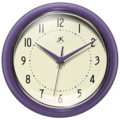 9.5" Retro Metal Wall Clock - Infinity Instruments -Home Improvement Store GUEST b0b297f3 c393 49a8 9ccb c9af875c867a