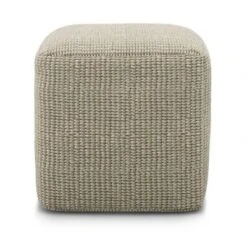 Isadora Square Woven PET Polyester Pouf Cream/Natural - WyndenHall 10 Isadora Square Woven PET Polyester Pouf Cream/Natural - WyndenHall -Home Improvement Store GUEST b0f7cbef b638 4146 bad2 6c6ea867aa30