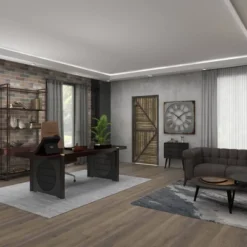 Metal Wall Clock With Distressing Gray - Olivia & May -Home Improvement Store GUEST b3da742a 1df9 4451 9ea5 09cc305f2dc2