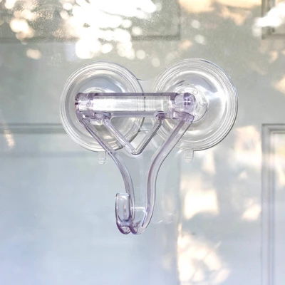 Lites-Up 2ct Heavy Duty Double Suction Cup Clamp Wreath Hanger 3 Lites-Up 2ct Heavy Duty Double Suction Cup Clamp Wreath Hanger - Image 3