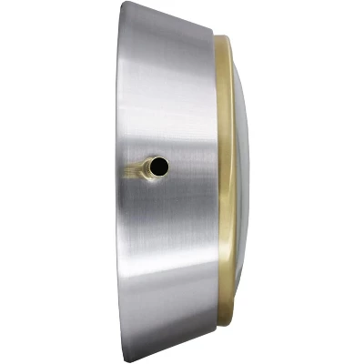 Seiko 8" Nao Wall Clock, Silver & White 2 Seiko 8" Nao Wall Clock, Silver & White - Image 2