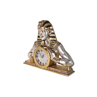 Design Toscano Temple Of Heliopolis: Egyptian Mantel Clock Statue 2 Design Toscano Temple Of Heliopolis: Egyptian Mantel Clock Statue - Image 2