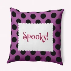 16"x16" Halloween 'Spooky' Dots Square Throw Pillow - E By Design 19 16"x16" Halloween 'Spooky' Dots Square Throw Pillow - E By Design -Home Improvement Store GUEST b9d963f3 1936 4a60 852f 45916c08e3e0