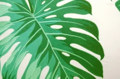 RightSide Designs Tropical Green Monstera Indoor/Outdoor Lumbar Throw Pillow