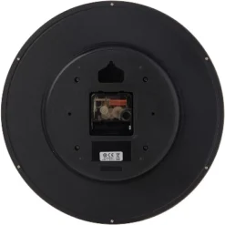 Seiko 12" Black Framed Luminous Numbered Wall Clock