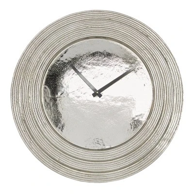 24" X 24" Round Aluminum Layered Rim Wall Clock - Olivia & May 14 24" X 24" Round Aluminum Layered Rim Wall Clock - Olivia & May - Image 14
