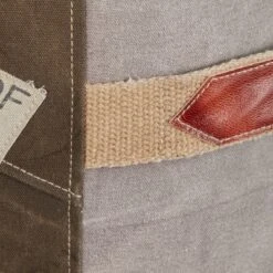 Canvas Pouf With Star Motif Brown - Olivia & May 11 Canvas Pouf With Star Motif Brown - Olivia & May -Home Improvement Store GUEST c2b91343 7879 4dd3 a16c b029c855aaec