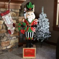 Sunnydaze Decor Sunnydaze Indoor/Outdoor Porch Or Living Room Resin Karl The Christmas Nutcracker Holiday Decorative Statue - 48"