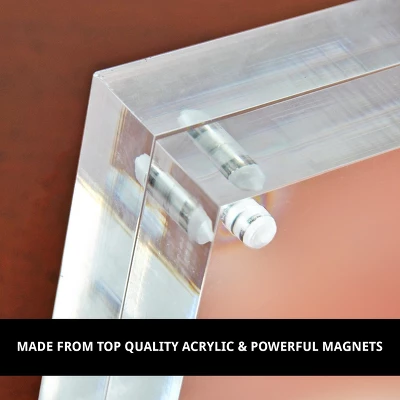 Azar Displays Clear Acrylic Magnetic Photo Block Frame Set With 4x6 And 5x7 Size Frames 5 Azar Displays Clear Acrylic Magnetic Photo Block Frame Set With 4x6 And 5x7 Size Frames - Image 5