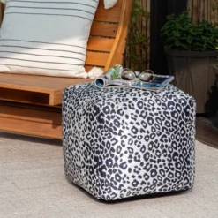 Amur Indoor/Outdoor Pouf - Anji Mountain -Home Improvement Store GUEST c57d1405 f4e0 48fe bf29 dc6253d99c43