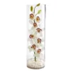 Nearly Natural 20-in Cymbidium Orchid Artificial Arrangement In Tall Cylinder Vase