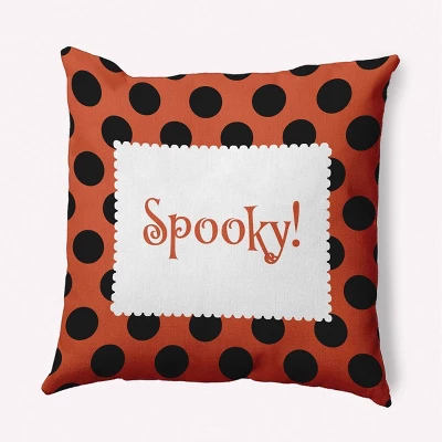 16"x16" Halloween 'Spooky' Dots Square Throw Pillow - E By Design 9 16"x16" Halloween 'Spooky' Dots Square Throw Pillow - E By Design - Image 9