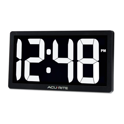 AcuRite 10" Digital Led Table Clock White 1 AcuRite 10" Digital Led Table Clock White