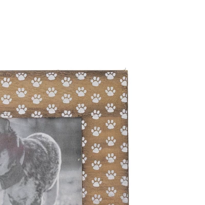 4x6 Inch Pawprints Picture Frame Wood, MDF & Glass By Foreside Home & Garden 2 4x6 Inch Pawprints Picture Frame Wood, MDF & Glass By Foreside Home & Garden - Image 2