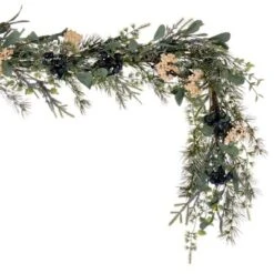 Vickerman 5' Green Artificial Pine, Blueberry, And White Berry Garland. -Home Improvement Store GUEST c8faa3d2 35fd 4fc2 b3bb 4faec9cdded5