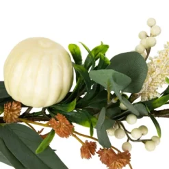 Northlight 5' X 6" Green Gourds And Foliage Artificial Fall Harvest Garland - Unlit -Home Improvement Store GUEST c985977e 9570 44de 8579 8dbc92576a5d