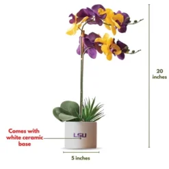 Forever Leaf LSU State Faux Orchid, Indoor Artificial Plant For Home Decor -Home Improvement Store GUEST ca129276 6224 4d61 b011 1cf7626202ce