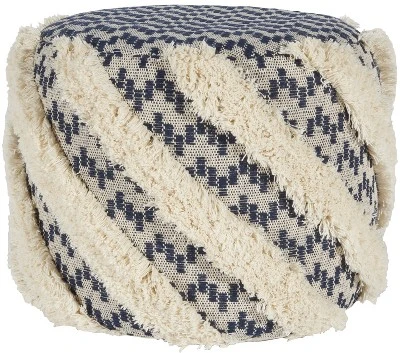 Mina Victory Life Styles Trendy Woven Indoor Pouf 4 Mina Victory Life Styles Trendy Woven Indoor Pouf - Image 4