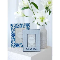 Shiraleah Blue Floral Eden Floral 5x7 Picture Frame -Home Improvement Store GUEST ca62fcd2 684f 4b37 999c bc4c803cf0ea