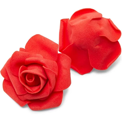 Bright Creations 200 Pack Fake Red Roses, 2 Inch Stemless Foam Flowers For Wall Decorations, Wedding Receptions, Faux Bouquets, Spring Decor 2 Bright Creations 200 Pack Fake Red Roses, 2 Inch Stemless Foam Flowers For Wall Decorations, Wedding Receptions, Faux Bouquets, Spring Decor - Image 2