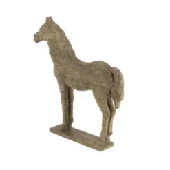 Traditional Carved Horse Sculpture (19") - Olivia & May -Home Improvement Store GUEST ce5f99c2 2761 4894 8327 3e49d3bc1303