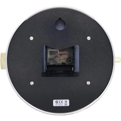 Seiko 8" Nao Wall Clock, Silver & White 1 Seiko 8" Nao Wall Clock, Silver & White