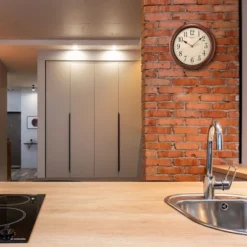 Seiko 1 Gaines Numbered Wooden Finish Wall Clock - Brown -Home Improvement Store GUEST d0539841 9b29 45a9 a73a f6a9b3e9e4b9