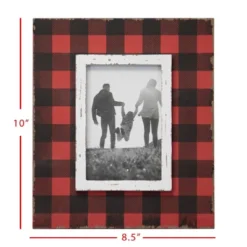 Buffalo Plaid 4x6 Inch Wood Decorative Picture Frame - Foreside Home & Garden -Home Improvement Store GUEST d365790b a79a 4cb4 b5b5 5a4b385adbcd