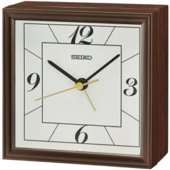 Seiko 4" Seihokei Bedside Alarm - Brown 10 Seiko 4" Seihokei Bedside Alarm - Brown -Home Improvement Store GUEST d3b89e8d 51dc 466b a899 84dd5929acdf