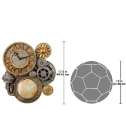 Design Toscano Gears Of Time Sculptural Wall Clock: Medium -Home Improvement Store GUEST d58a898b 6173 4538 80af a64ea49ce998
