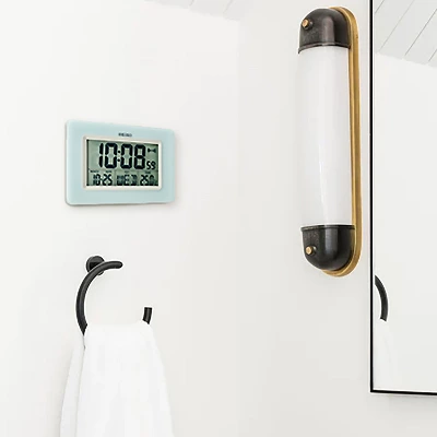 Seiko 6" Yanai Bedside Alarm, - Light Blue 4 Seiko 6" Yanai Bedside Alarm, - Light Blue - Image 4