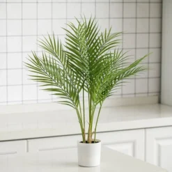 Forever Leaf 30" Artificial Palm Tree In Black Pot, Indoor Artificial Plant For Home Decor -Home Improvement Store GUEST d7e62d63 3c5e 47b3 9bc2 1a58604fe89f