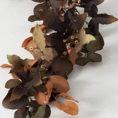 Sullivans 4' Eucalyptus Artificial Garland 48"L Brown 1 Sullivans 4' Eucalyptus Artificial Garland 48"L Brown