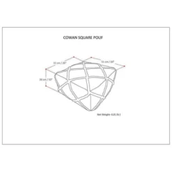 Woodley Square Pouf - WyndenHall -Home Improvement Store GUEST daa2dd24 755c 48ad 8869 28c8c35ef490