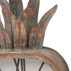 Copper Patina Rustic Pineapple Metal Battery Operated Table Clock - Foreside Home & Garden -Home Improvement Store GUEST dab29223 5d7f 4869 b4fa e2ff0c52e512