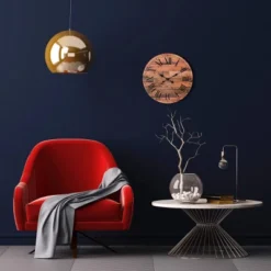 Wooden Roman Numeral Wall Clock Brown - Stonebriar Collection -Home Improvement Store GUEST db086069 95cb 433d b38f e35d3d5ebed7