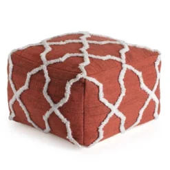 B Sides Moroccan Inspired Pouf - Anji Mountain -Home Improvement Store GUEST db6cc744 0cdf 4558 9da0 db9e82e75216