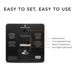 Marathon Large 12" Analog Elegant & Classic Wall Clock With Auto Nightlight & Silent Sweep 13 Marathon Large 12" Analog Elegant & Classic Wall Clock With Auto Nightlight & Silent Sweep -Home Improvement Store GUEST dc204f9f 05ab 4487 9ddb 81ae1f850696