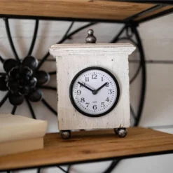 Square White Wood & Plexiglass Tabletop Clock - Foreside Home & Garden 13 Square White Wood & Plexiglass Tabletop Clock - Foreside Home & Garden -Home Improvement Store GUEST dd9f2dd8 297e 4f37 89f1 5b5572bd7c32