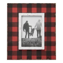 Buffalo Plaid 4x6 Inch Wood Decorative Picture Frame - Foreside Home & Garden -Home Improvement Store GUEST df9b8ade c832 4cce bb34 169003779e0c