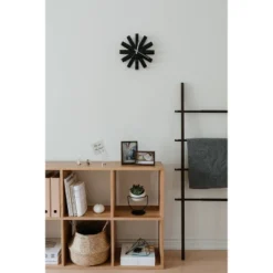 Ribbon Wood Wall Clock Black - Umbra -Home Improvement Store GUEST e282e79b c002 4614 807d 229581c24c7e