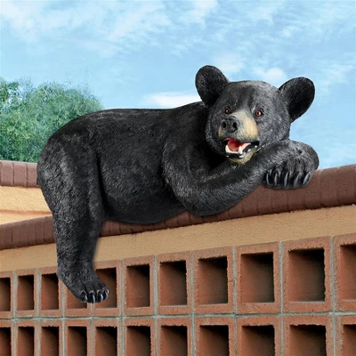 Design Toscano Lemont The Lovable Lounger Black Bear Statue 2 Design Toscano Lemont The Lovable Lounger Black Bear Statue - Image 2