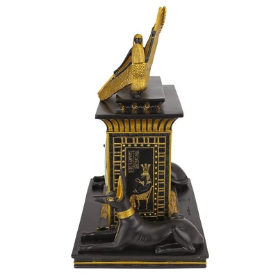 Design Toscano Temple Of Anubis Egyptian Revival Sculptural Clock 4 Design Toscano Temple Of Anubis Egyptian Revival Sculptural Clock - Image 4