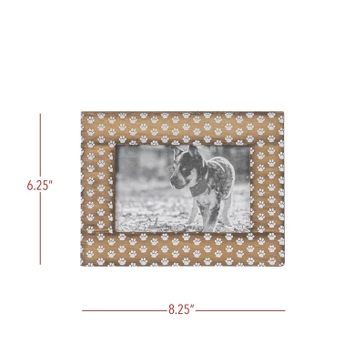 4x6 Inch Pawprints Picture Frame Wood, MDF & Glass By Foreside Home & Garden 5 4x6 Inch Pawprints Picture Frame Wood, MDF & Glass By Foreside Home & Garden - Image 5