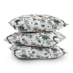 16"x16" Ninola Design Feathers And Flowers Romance Aqua Floral Square Throw Pillow Gold/Blue - Deny Designs 5 16"x16" Ninola Design Feathers And Flowers Romance Aqua Floral Square Throw Pillow Gold/Blue - Deny Designs -Home Improvement Store GUEST e4a346ef de05 4ea6 a485 145cec2679df