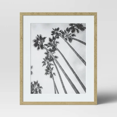 10.4" X 12.4" Matted To 8" X 10" Thin Metal Tabletop Frame Brass - Project 62™ 2 10.4" X 12.4" Matted To 8" X 10" Thin Metal Tabletop Frame Brass - Project 62™ - Image 2