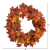 Nearly Natural 22” Maple Leaf Artificial Wreath