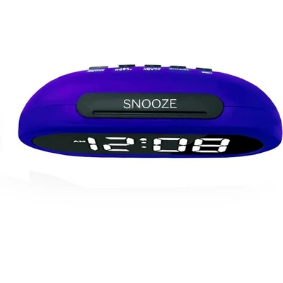 Riptunes Digital Alarm Clock With 5 Alarm Sounds - Blue 2 Riptunes Digital Alarm Clock With 5 Alarm Sounds - Blue - Image 2